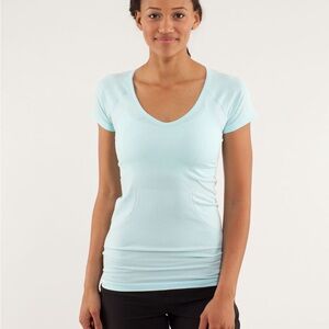 Lululemon Athletica Sky Blue V-Neck Tee